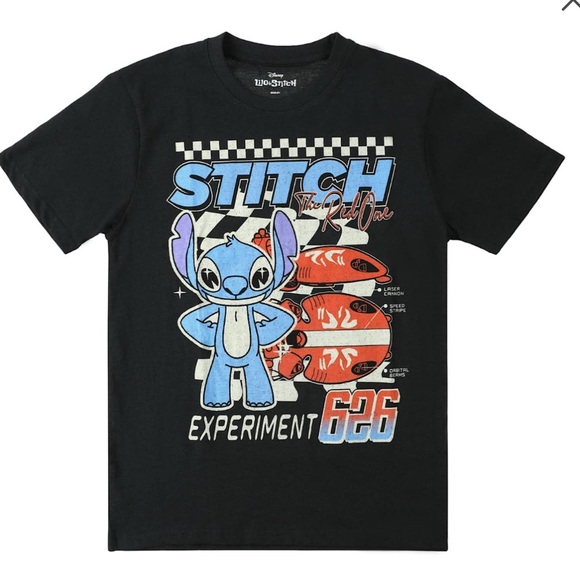 Disney Stitch Experiment 626 Black T-Shirt Size L - Picture 1 of 3